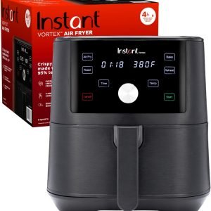 Limited-Time Sale for Summer Surprises $ 99.00?.? ：Instant Pot Vortex 6QT XL Air Fryer, 4-in-1 Functions that Crisps, Roasts, Reheats, Bakes for Quick Easy Meals, 100+ In-App Recipes, is Dishwasher-Safe, from the Makers of Instant Pot, Black