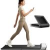 Big Summer Sale Limited Time Offer $ 99：KingSmith WalkingPad P1 Folding Treadmill Ultra Slim Electric Foldable Treadmill Smart Fold Walking Pad Portable Safety Non Holder Gym and Running Device P1 Grey