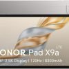 HONOR Pad X9a Tablet 11.5" 120Hz Display, 8GB RAM + 128GB Storage, Snapdragon 685, 8300mAh Battery, 35W Fast Charging, Stylus Support, Grey, Android 15, (2025 Model) + FREE Protective Flip Cover