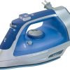 Hamilton Beach Steam Iron & Vertical Steamer for Clothes with Scratch-Resistant Durathon Soleplate, 8' Retractable Cord, 3-Way Auto Shutoff, Anti-Drip, 1500 Watts, Blue