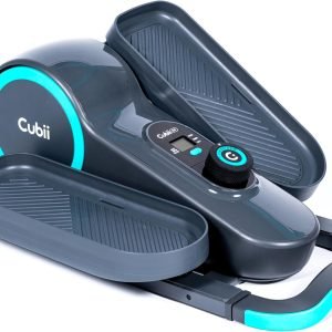 Cubii GO - Under Desk Elliptical Bike Pedal Exerciser, with LCD Fitness Tracker Screen, Adjustable Resistance, Work from Home Fitness, Built-in Wheels and Portable Expanding Handle